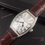 Copy Franck Muller Geneve Curvex Watch SS Diamond Bezel 38mm